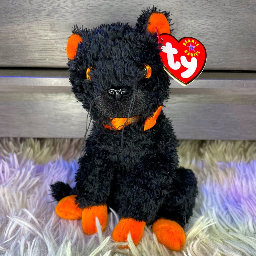 Ty Beanie Baby - Fraidy the Cat with Tag
